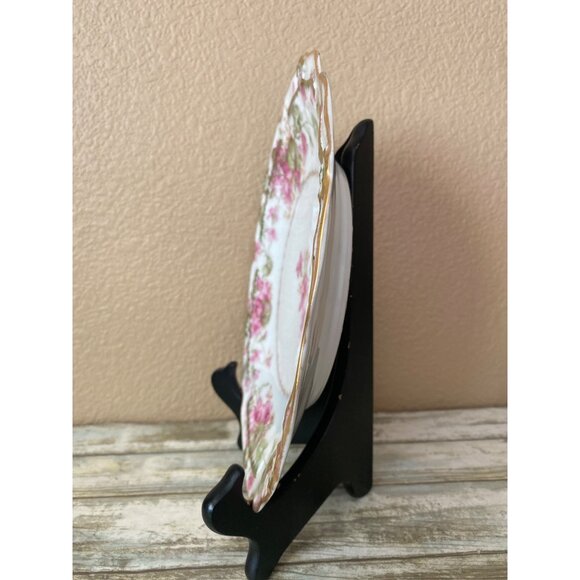 Antique Limoges Coronet Plate Hand Painted Violets Gold Trim France 1900s - Picture 11 of 11